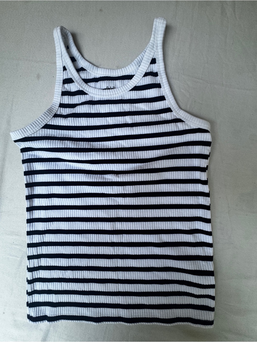 Gap black and white nautical stripes tank sleeveless girls size Small